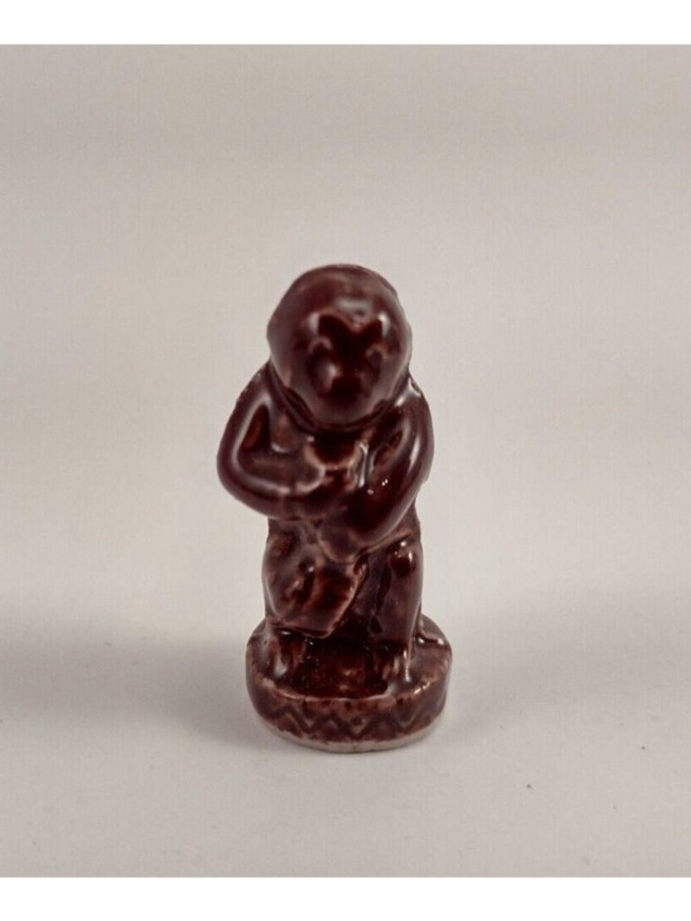 Wade Whimsies Red Rose Tea Circus Series Miniature Figurine MONKEY Brown